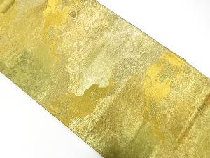 引箔道長取に花蜀江模様織出し袋帯